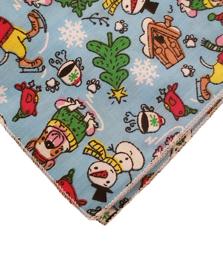 SQ3058 Winter Holiday Square Bandana