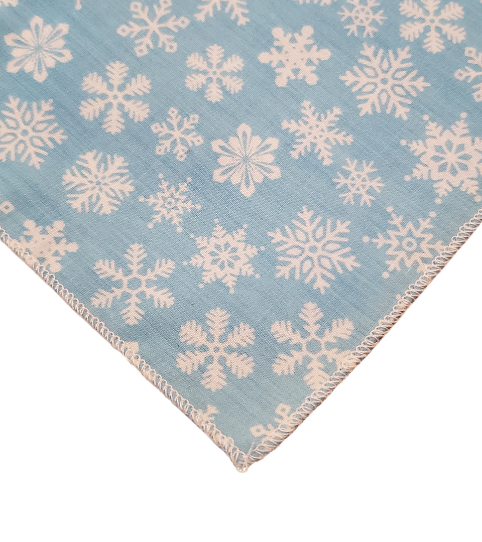 SQ3097 Snowflakes Square Bandana