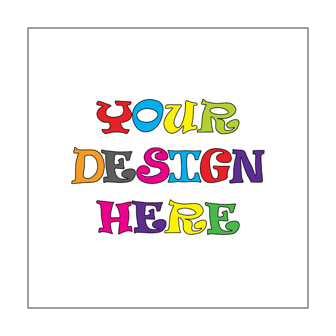 SQA3505 Full Color All Over Print, Square Bandana 21"x21"