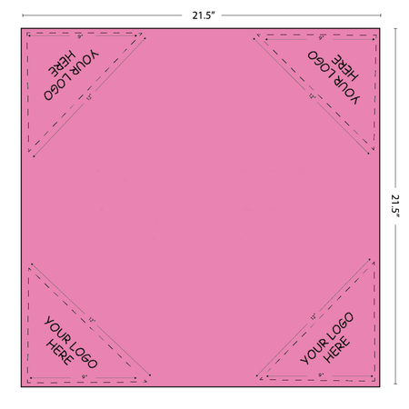 SQ3604 Square Bandana Light Pink