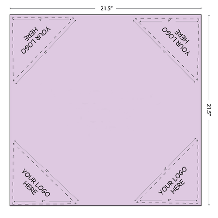 SQ3612 Square Bandana Lavender Purple