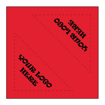 SQ3602 Square Bandana Red