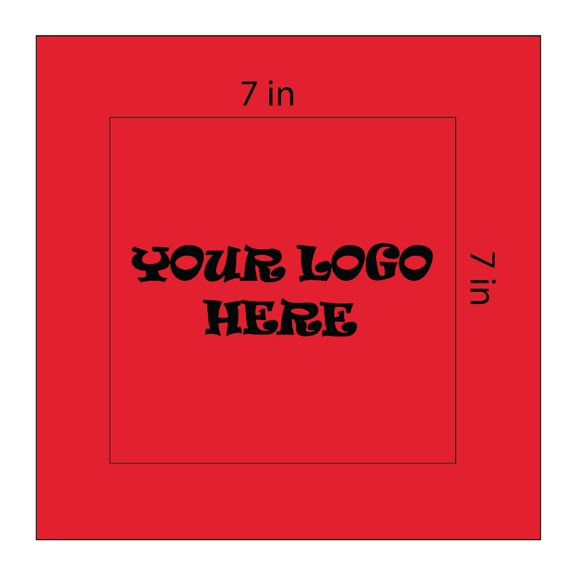 SQ3602 Square Bandana Red