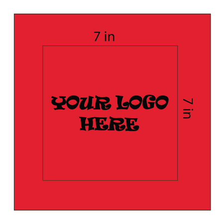 SQ3602 Square Bandana Red
