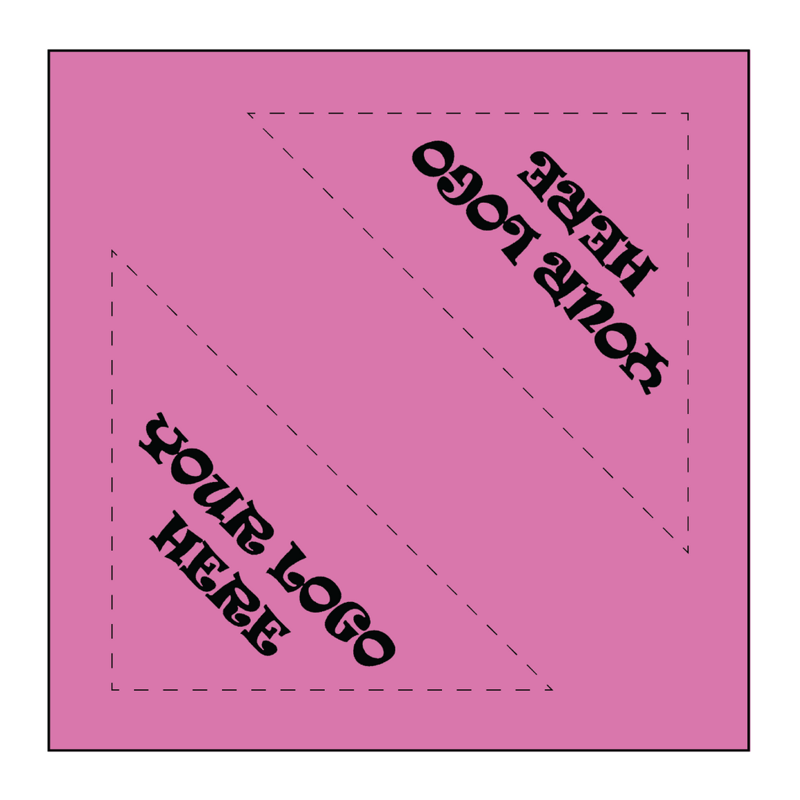 SQ3604 Square Bandana Light Pink