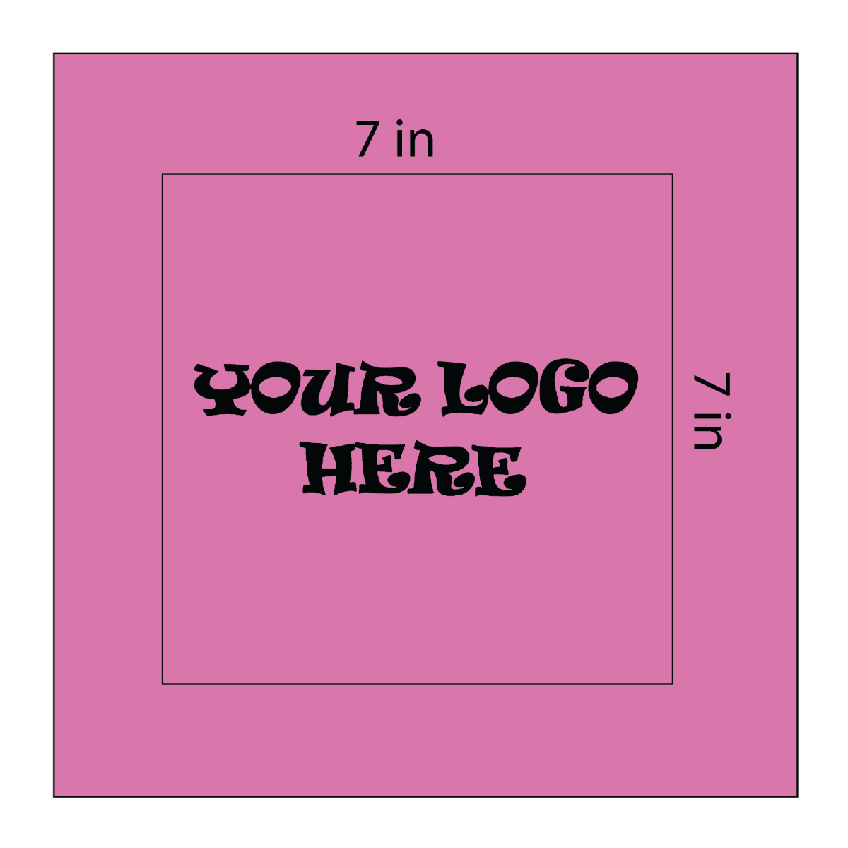 SQ3604 Square Bandana Light Pink