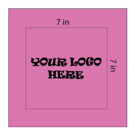 SQ3604 Square Bandana Light Pink