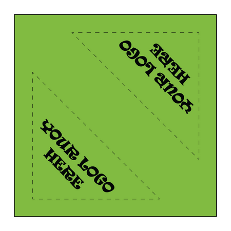 SQ3605 Square Bandana Lime Green