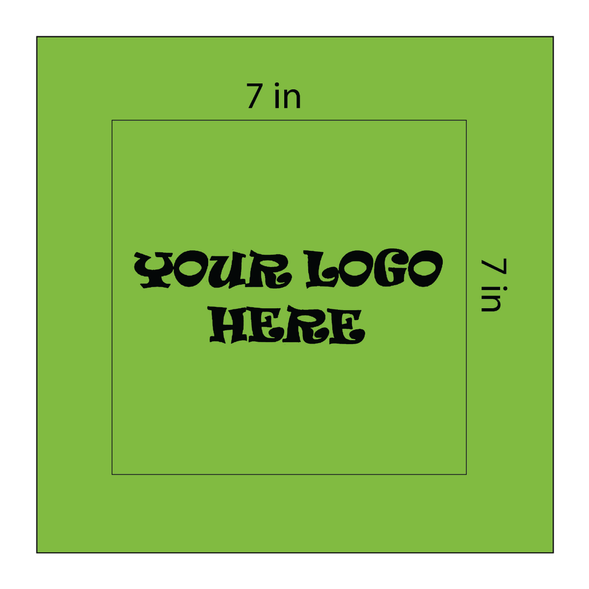 SQ3605 Square Bandana Lime Green