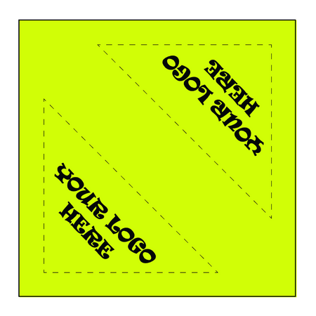 SQ3606 Square Bandana Yellow Neon
