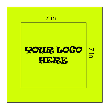 SQ3606 Square Bandana Yellow Neon