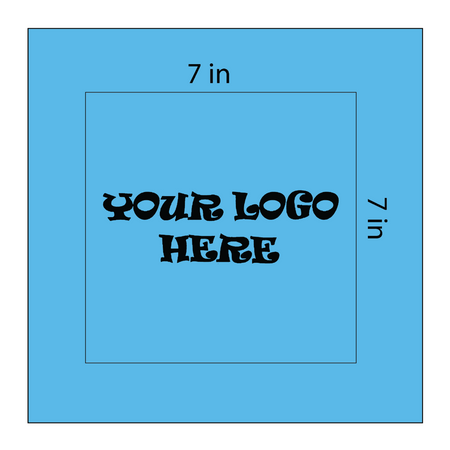 SQ3607 Square Bandana Light Blue