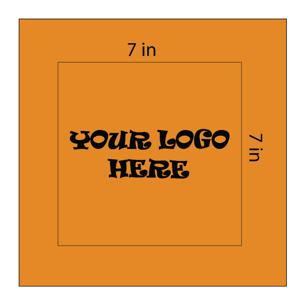 SQ3608 Square Bandana Orange