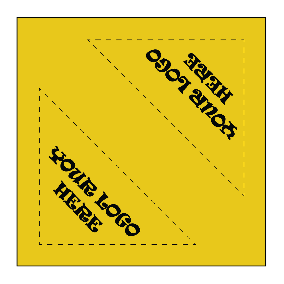 SQ3609 Square Bandana Golden Yellow