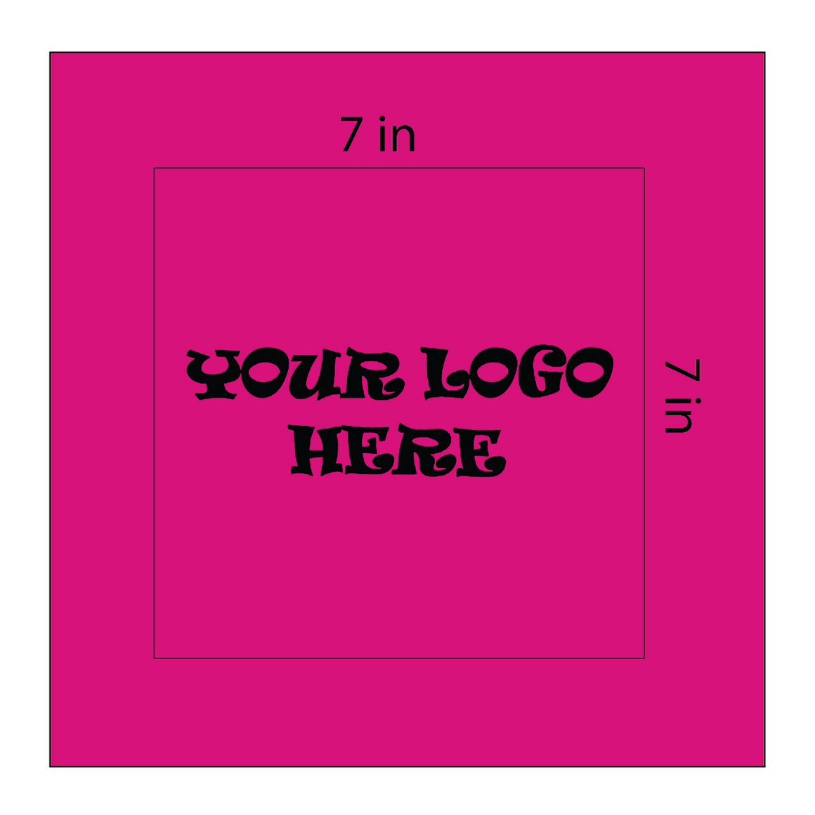 SQ3611 Square Bandana Hot Pink