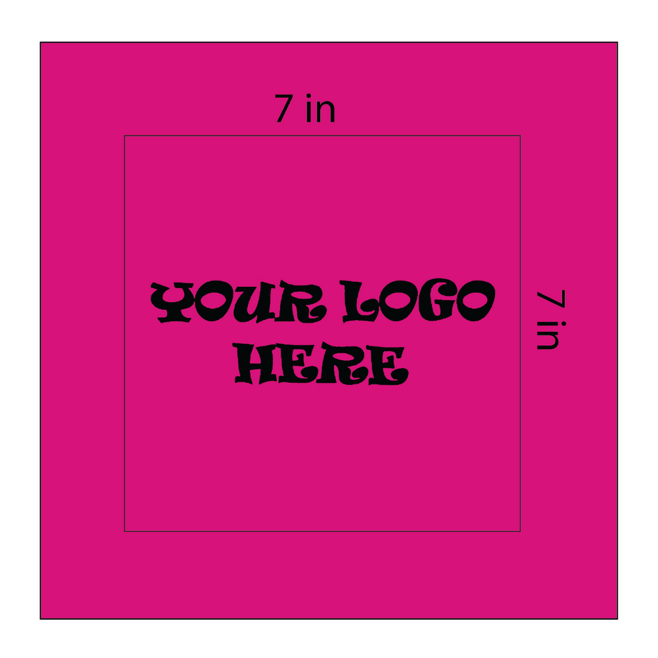 SQ3611 Square Bandana Hot Pink