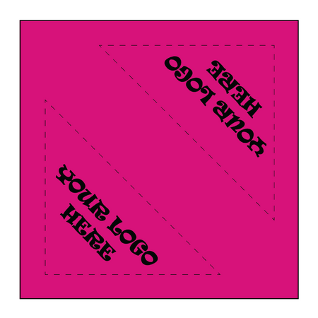 SQ3611 Square Bandana Hot Pink