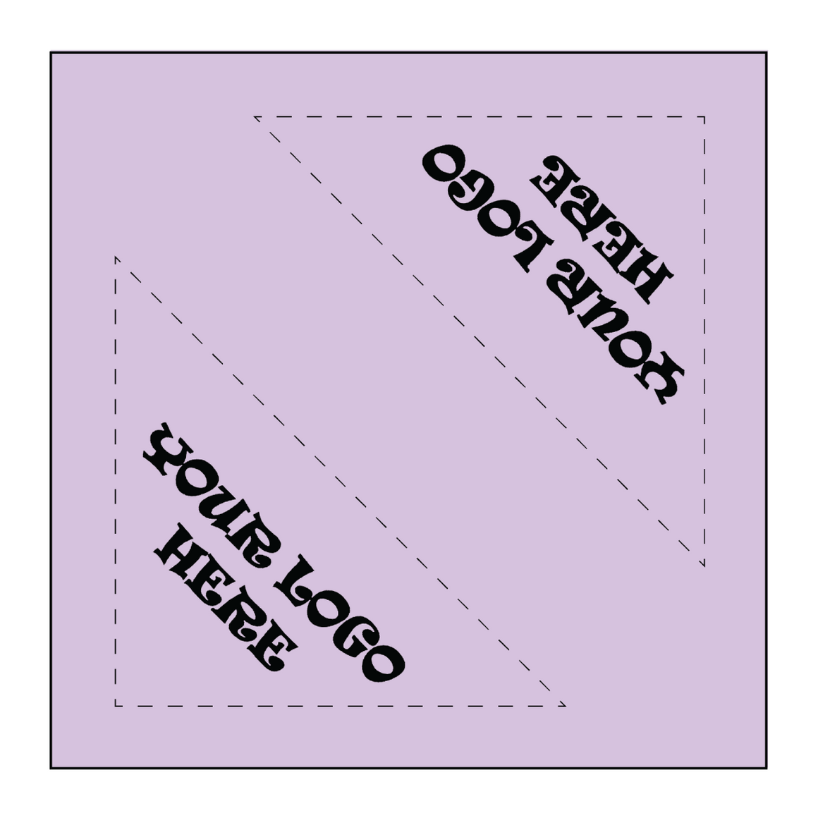 SQ3612 Square Bandana Lavender Purple