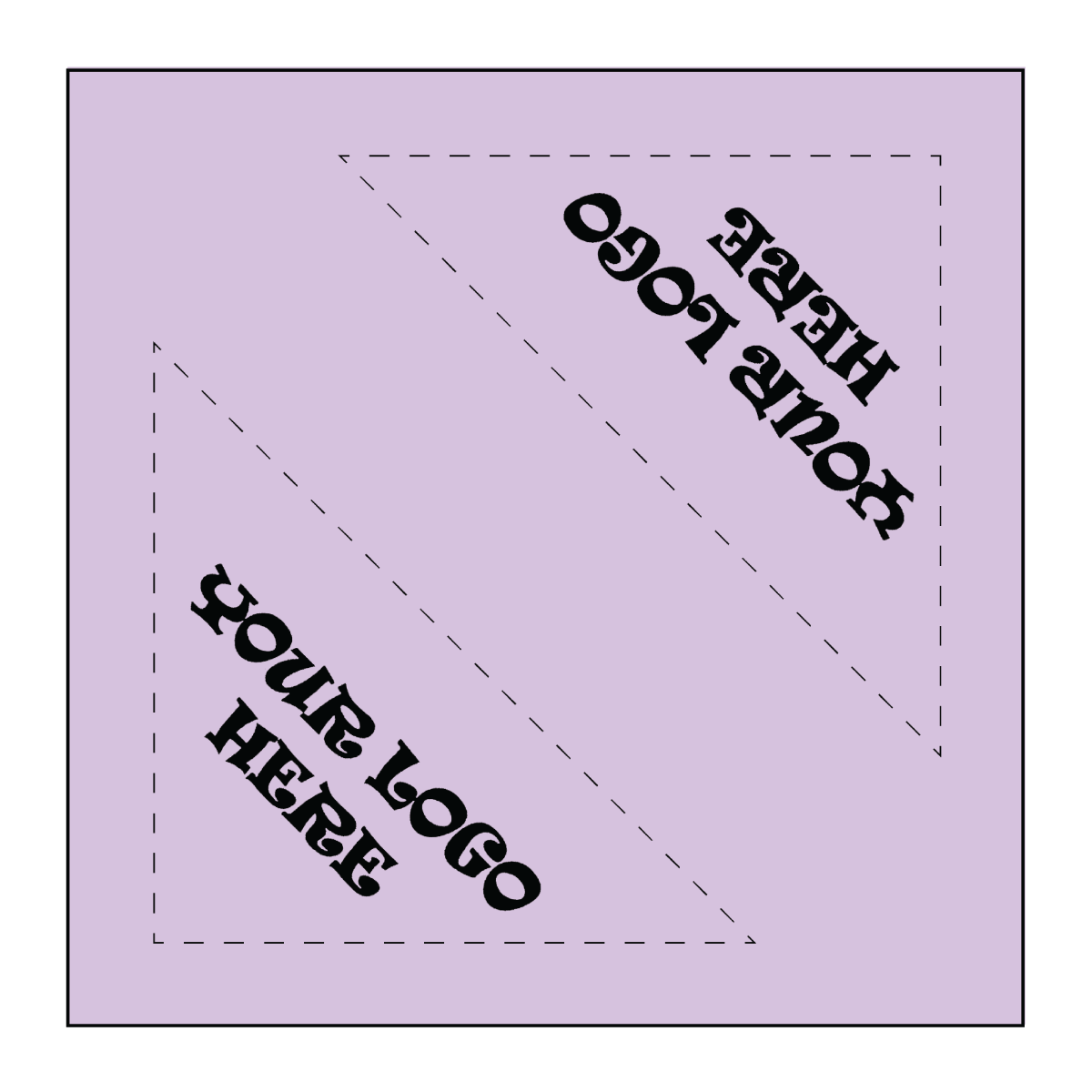 SQ3612 Square Bandana Lavender Purple