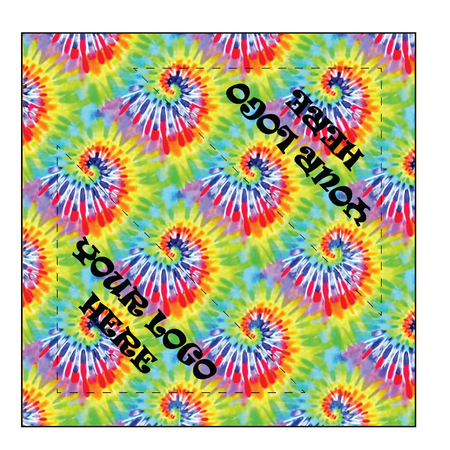 SQ3613 Square Bandana Tie Dye